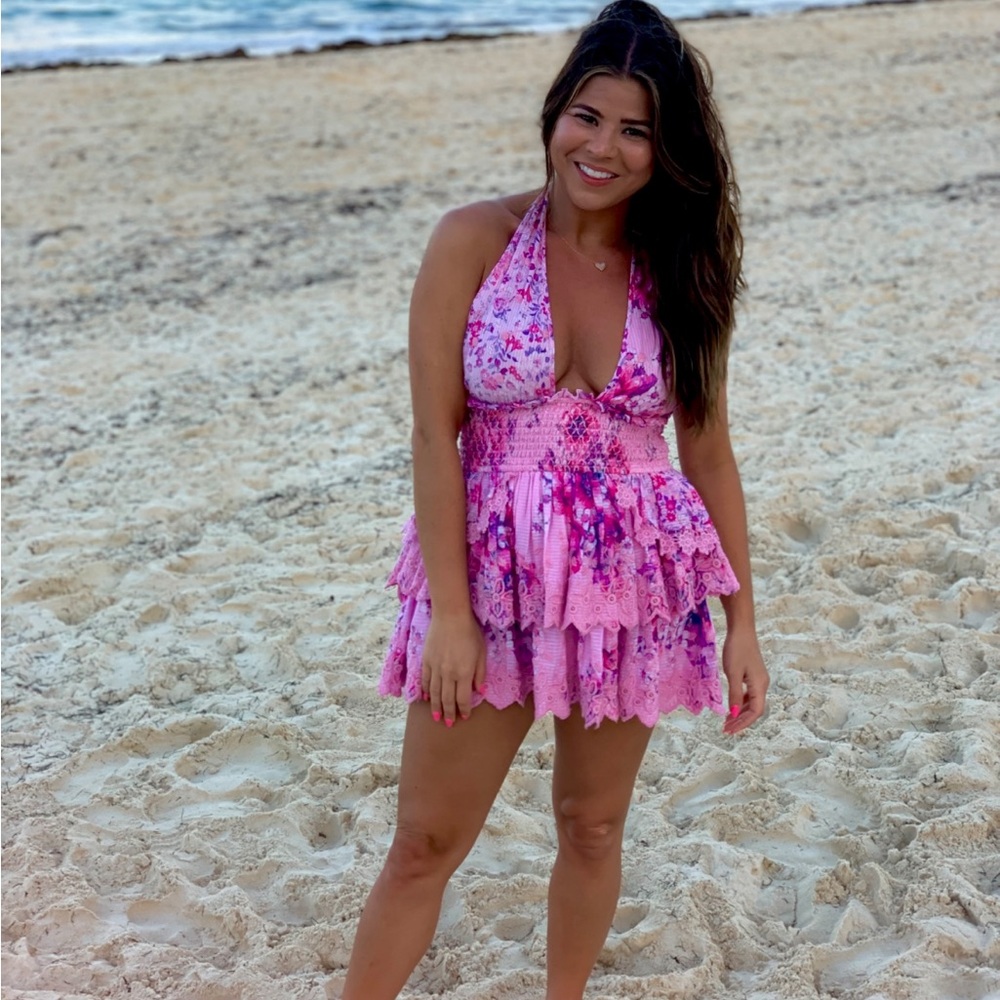 Loveshackfancy floral mini dress